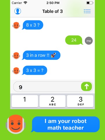 Math Chat - my robot teacherのおすすめ画像1