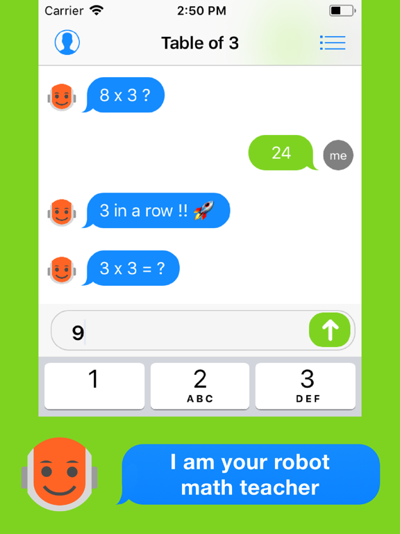 Math Chat - my robot teacher