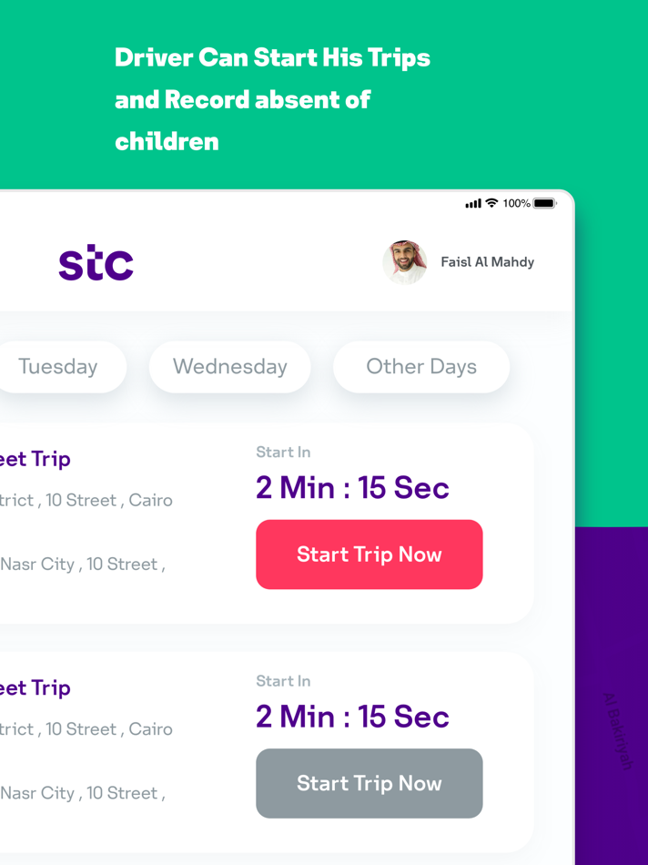 #2. STC school bus - Driver (iOS) By: INTERNET OF THINGS TECHNOLOGIES COMPANY FOR INFORMATION TECHNOLOGY