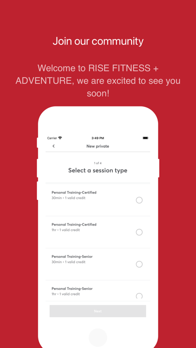 Rise Fitness + Adventure Screenshot