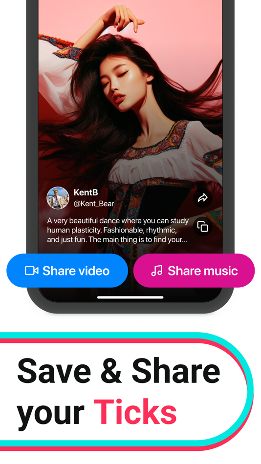 #1. Tik Video Saver, Share (iOS) 由: 3205 inc.