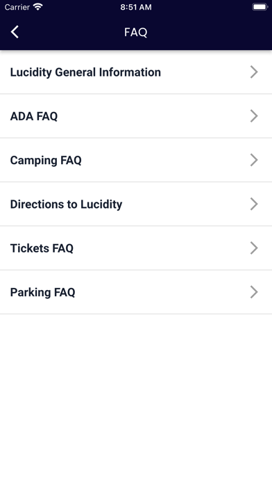 Lucidity Fest App Screenshot