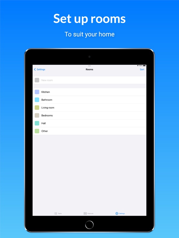Flexi Clean: for housework iPad screenshot 4 - Productivity app