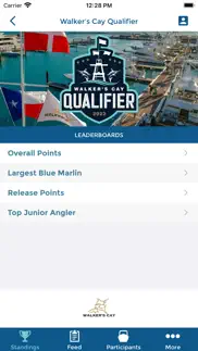 walker's cay tournaments iphone screenshot 3