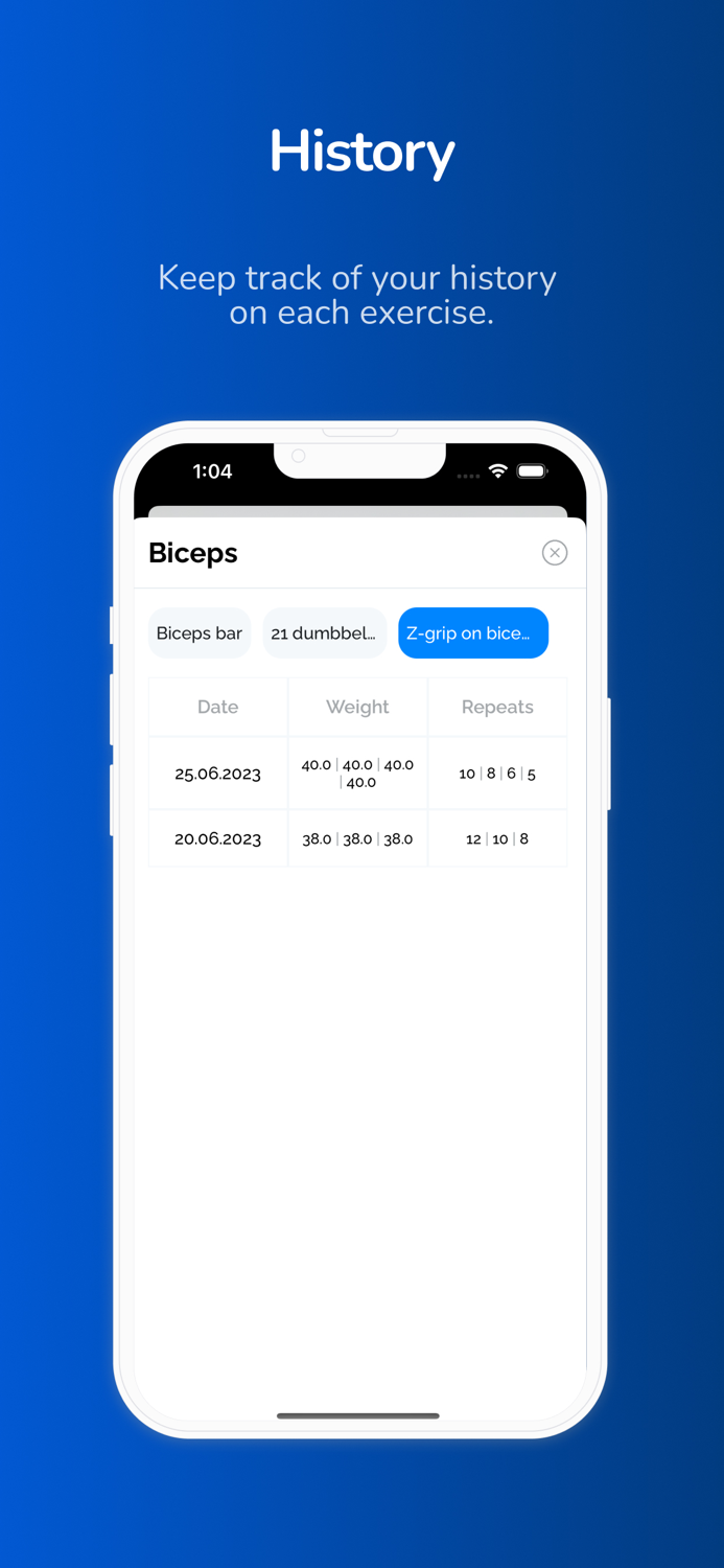 GymDoc Workout Tracker Gym Log