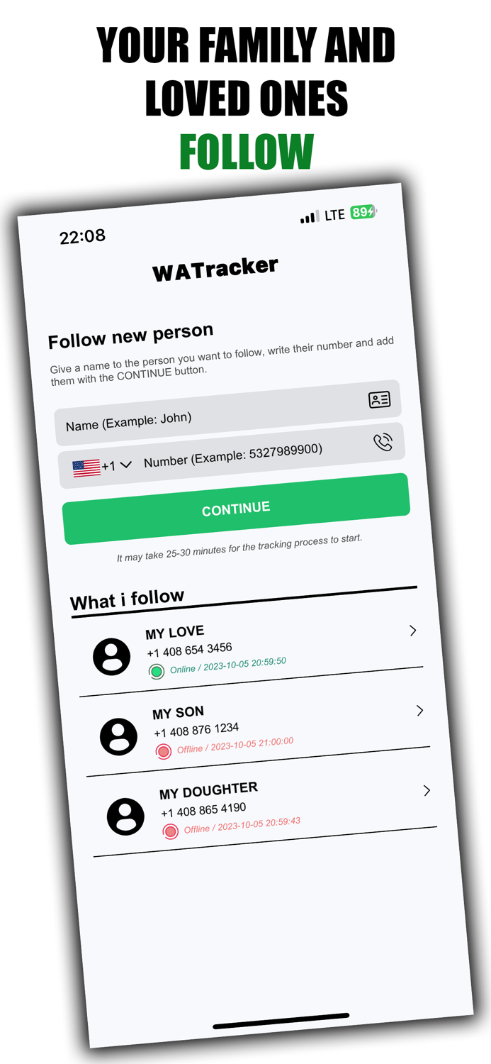WATracker - Online Tracker