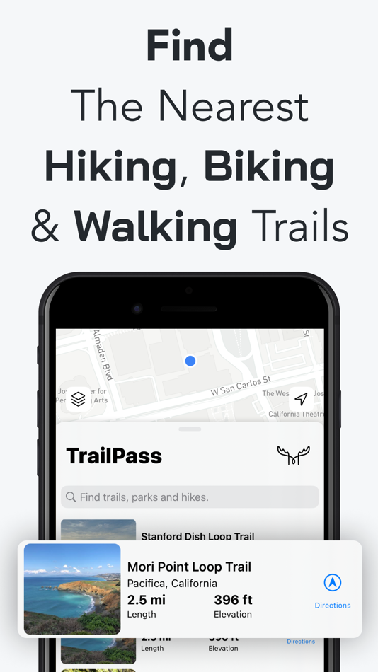 #2. TrailPass: All Trails GPS Gaia (iOS) 由: Polus Apps