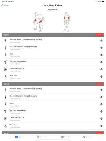 Dumbbell Home Workout Planのおすすめ画像6