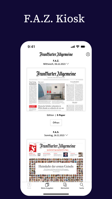 F.A.Z. Kiosk - App zur Zeitungのおすすめ画像1