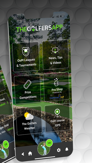 The Golfers App Screenshot