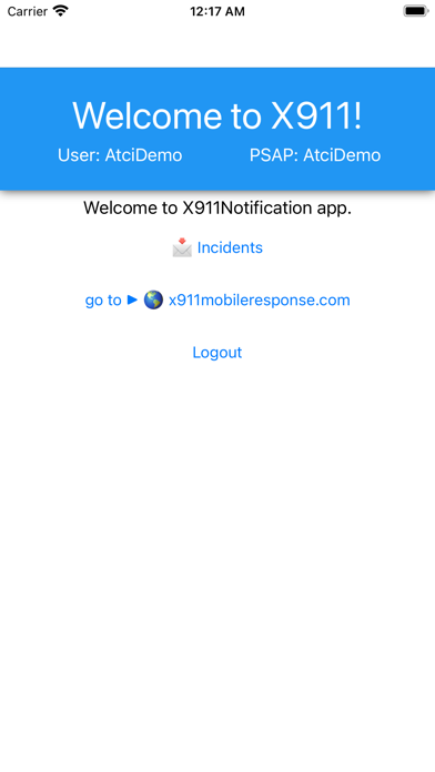 X911Notification Screenshot