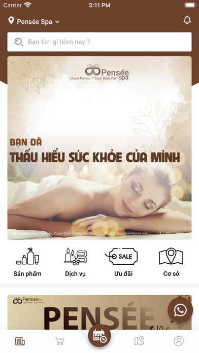 Pensée Spa Screenshot