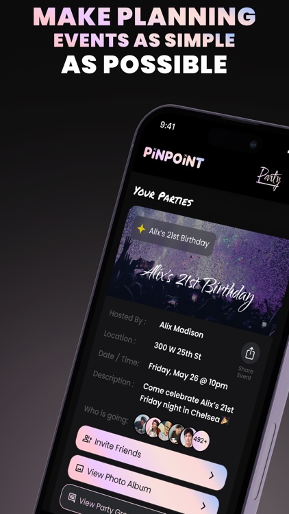 Pinpoint. The Party App.