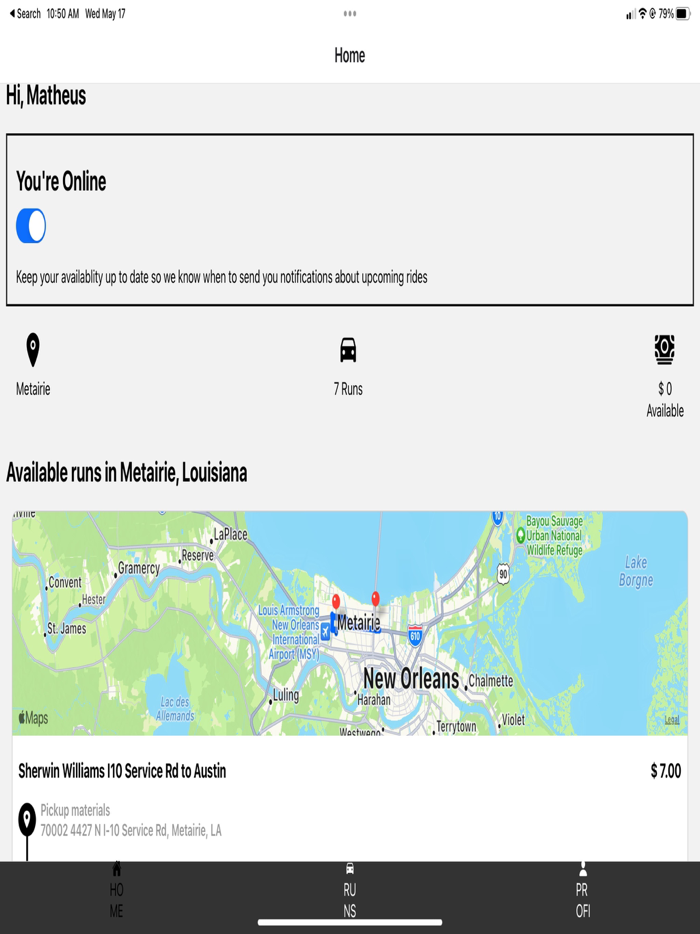 Construction Run Driver
