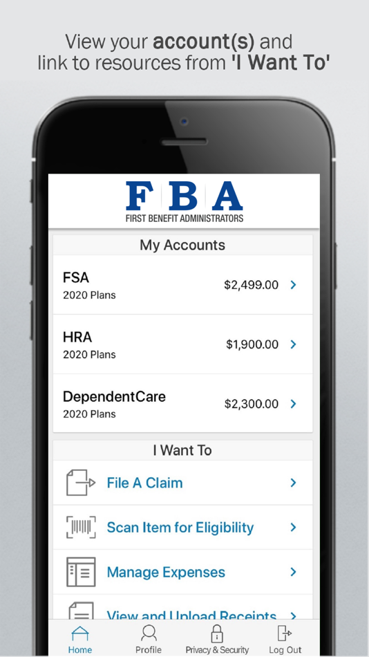 #1. First Benefit Admin FSA (iOS) 由: First Benefit Administrators, Inc.