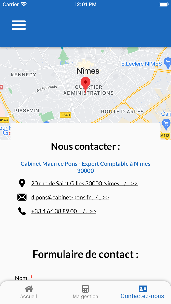 Cabinet Maurice Pons