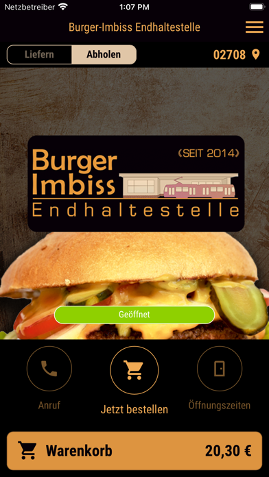 Burger-Imbiss Endhaltestelle Screenshot