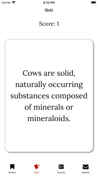 Cow Facts Screenshot