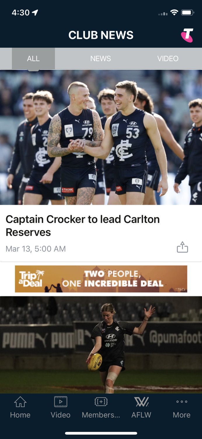 Carlton Official App