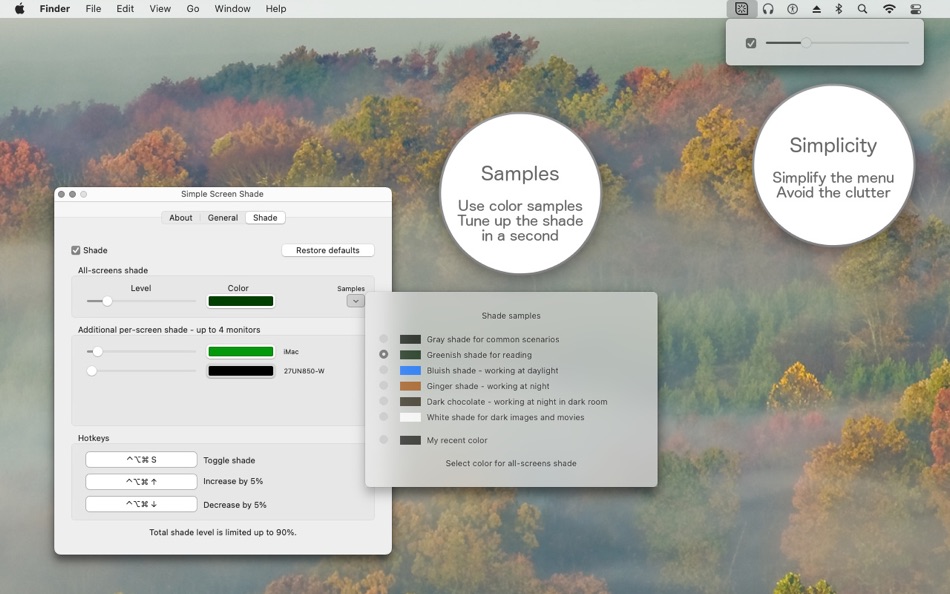 #4. Simple Screen Shade (macOS) 由: Code Race