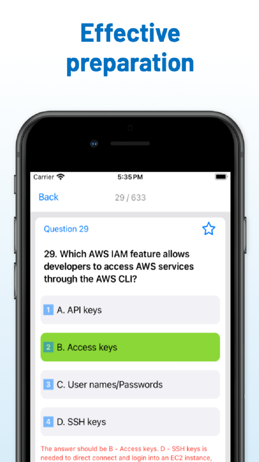 #4. AWS Cloud Practitioner Study (iOS) Podle: Andrey Andreyev