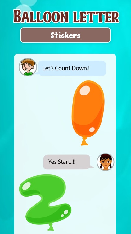 Balloon Letters Sticker screenshot-3