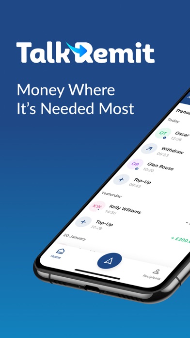TalkRemit - Money Transfer App Screenshot