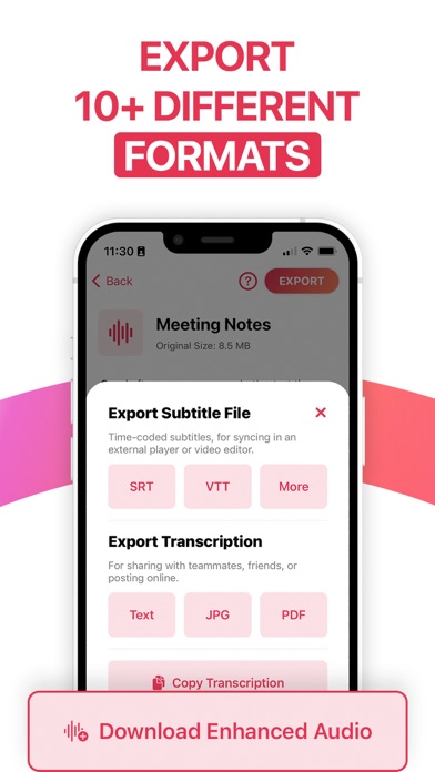 Transcribe Audio Video Voice Screenshot
