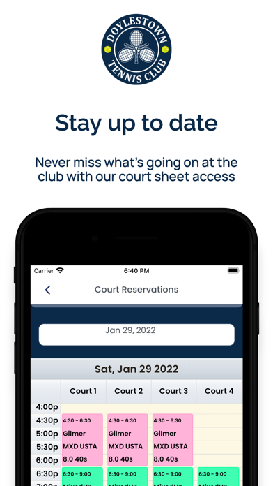 Doylestown Tennis Club Screenshot