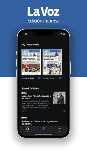 Captura de pantalla de La Voz - Edición Impresa en iPhone 2