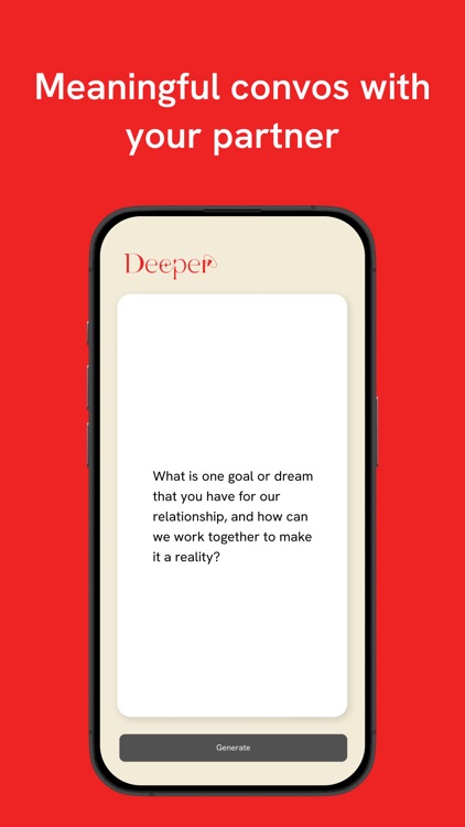 Deeper: Couple Questions