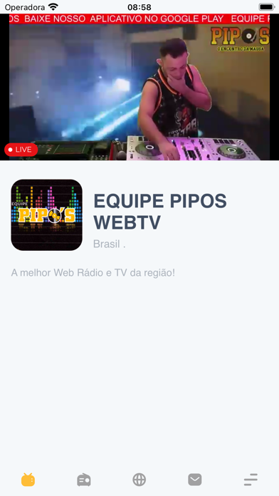 EQUIPE PIPOS WEB RADIO TV Screenshot