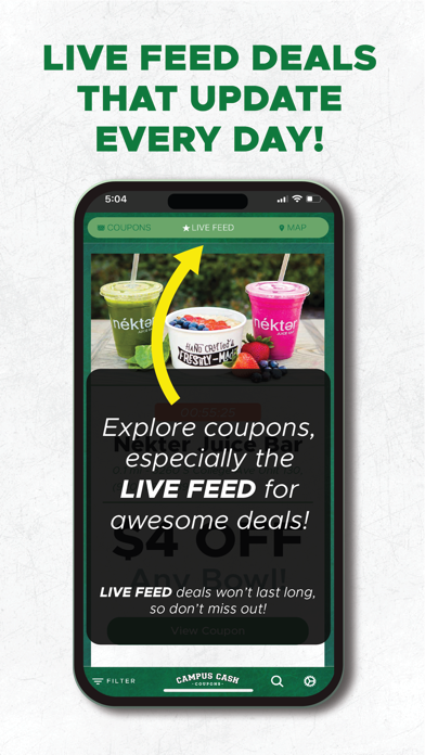 Campus Cash Coupons Screenshot