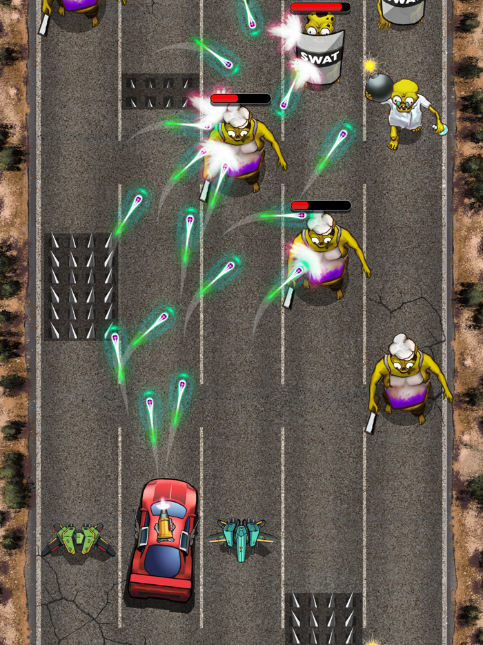 Zombie Car - fast gun shooting