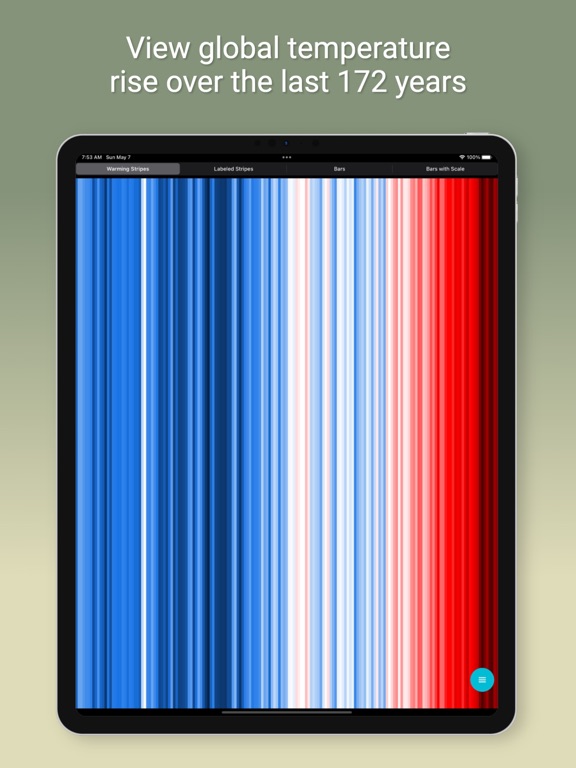 Screenshot #4 pour Climate Warming Stripes