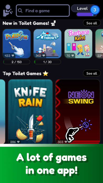 Toilet Games App Screenshot