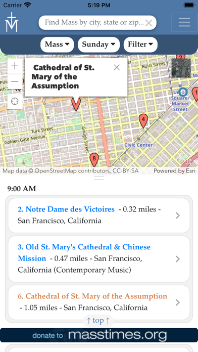 Mass Times for Travel Screenshot