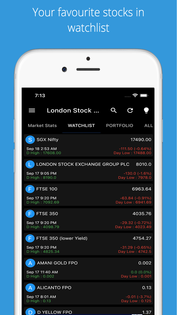 London Stock Market Live