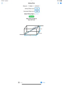 Pipe Offset Assistant iPad image 3