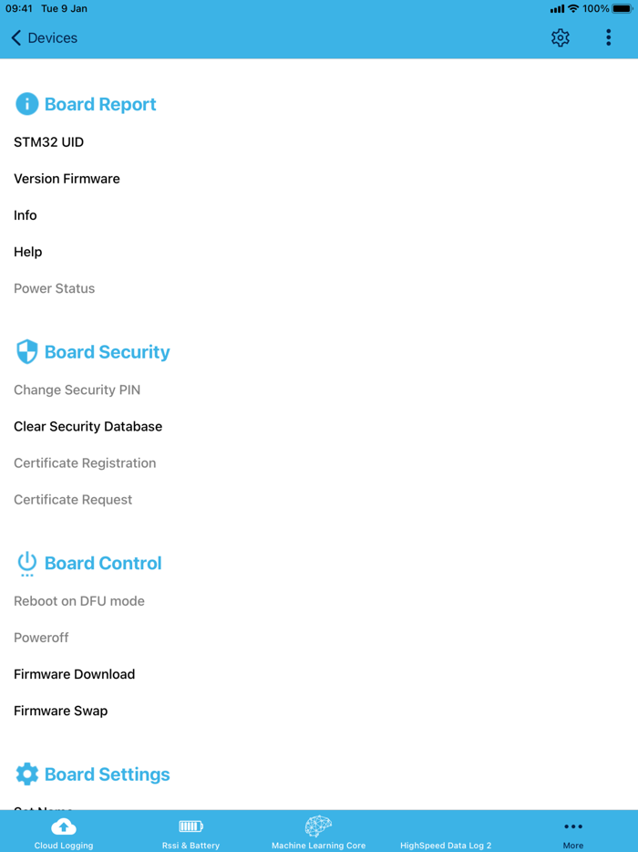 ST BLE Sensor Classic