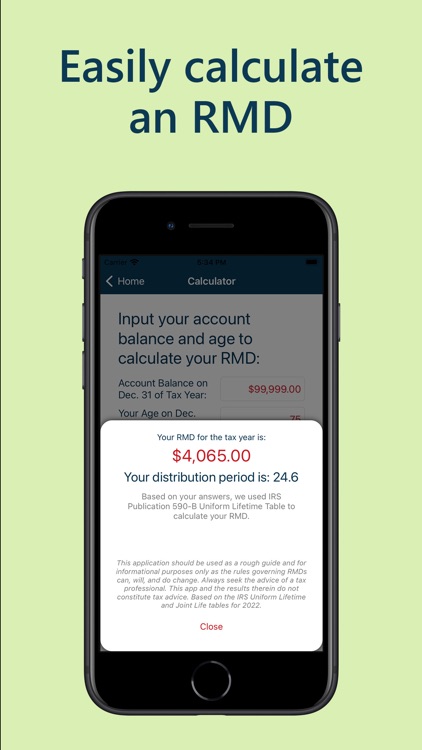 RMD Calculator