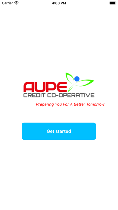 AUPE Credit Co-operative Screenshot
