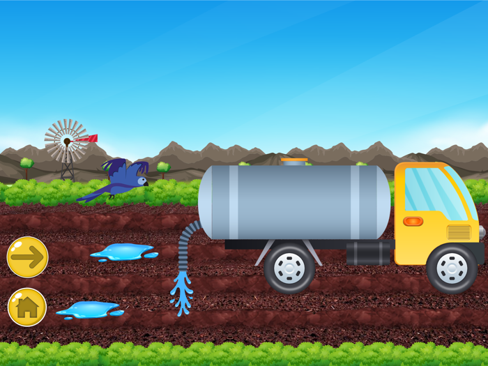 Farm Tractors Harvesting Game