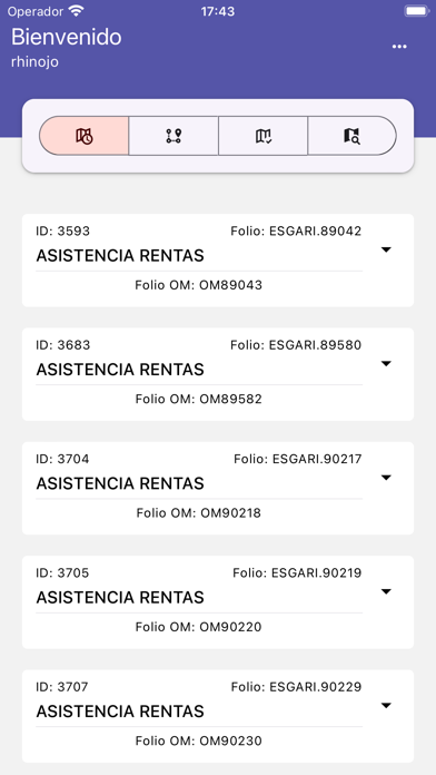 Ubikarga Cliente Screenshot