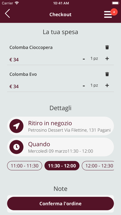 Petrosino Dessert Screenshot