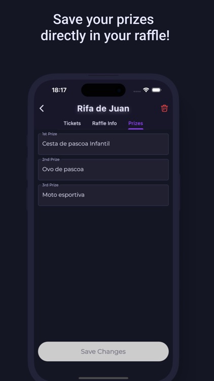 Easily create: Manage raffles screenshot-3
