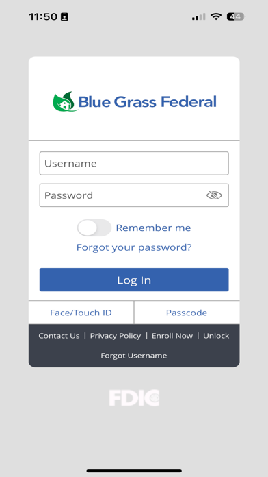 Blue Grass Federal Mobile Screenshot