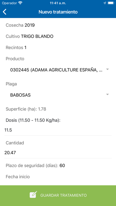 Cuaderno de Campo UPA Screenshot