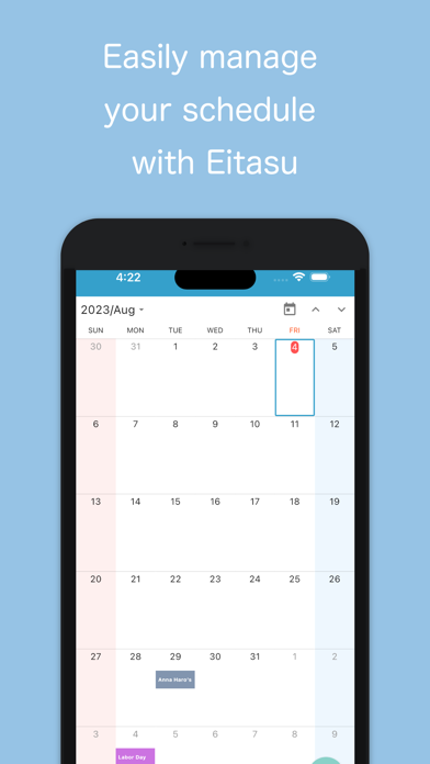 Schedule & Task Management Screenshot