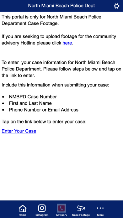North Miami Beach Police Dept Screenshot